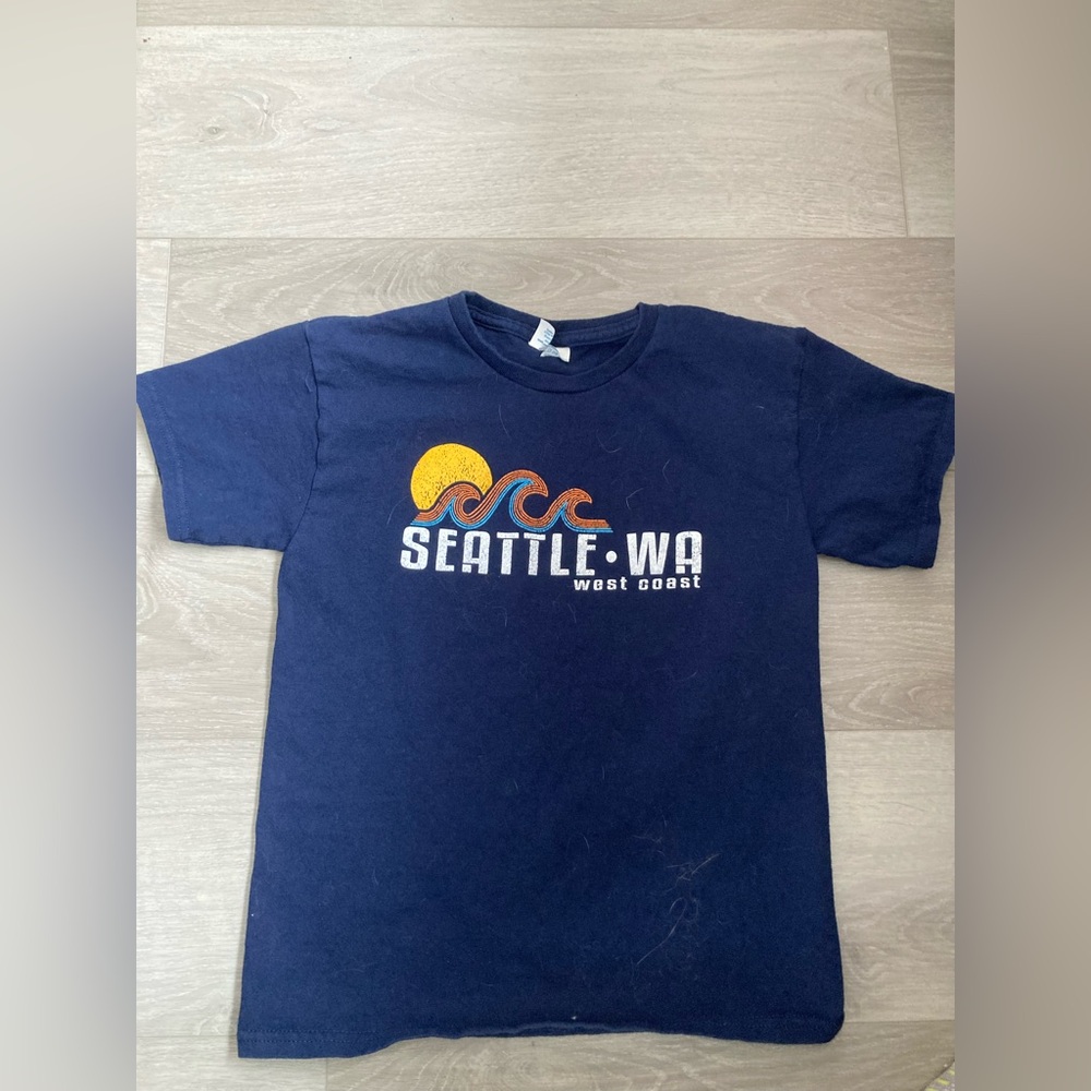 Seattle WA Kids Navy T-Shirt